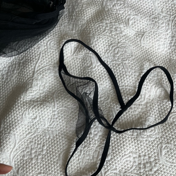 See through teddy with string bikini bottoms - Picture 3 of 3